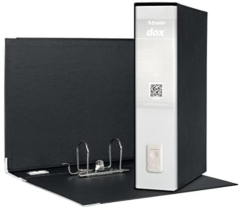 Rexel Esselte Dox 2 Raccoglitore a Leva Formato Protocollo D8, A4, Bianco, 1 Pezzo