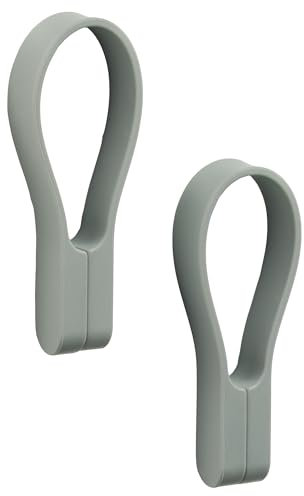 Zone Denmark Loop Handtuchklammern, Handtuchaufhänger, Magnetische Handtuchclips, Klammern/Clips für Handtücher und Geschirrtücher, 9 cm, 2 Stück, Matcha Green (Grün)