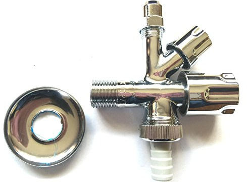 125B21 Kombi Eckventil, Geräteventil, Geräteanschlußventil, Waschmachine Ventil, Spüle Ventil, 1/2