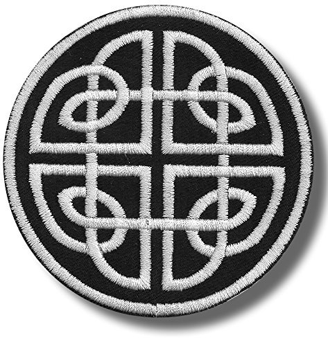 Celtic knot variation 2 - embroidered patch, 8 X 8 cm.