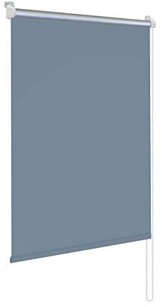 Rapid Teck® Klemm Thermo Verdunkelungsrollo 120cm x 150cm grau Verdunklungsrollo Seitenzug Klemmrollo + Kindersicherung