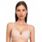 SÌèLEI, Reggiseno con Coppe Graduate, Realizzato in Morbida Microfibra, con Finiture Invisibili e Senza Ferretto, Designed in Italy, Color Cipria, Taglia 5B