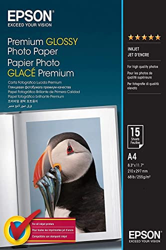 Epson C13S042155 Premium glossy photo paper inkjet 255g/m2 A4 15 Blatt Pack