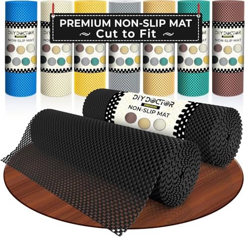 DIY Doctor Antirutsch-Griffrollen (2er Pack) – 190 x 30cm – rutschfeste Gummimatte für Teppiche & Laminatböden