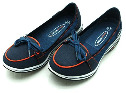 WalkMaxx | Fitness-Mokassins, Marineblau | Größe 40
