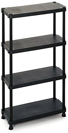 Terry, Regal 1230-4, Modulares Regal mit 4 Einlegeböden, geeignet für den Innen- und Außenbereich - 75x30x135 cm