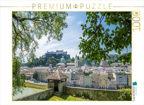 CALVENDO Puzzle Salzburg Blick auf die Altstadt mit Alter Stadtmauer | 1000 Teile Lege-Größe 64 x 48 cm Foto-Puzzle für glückliche Stunden