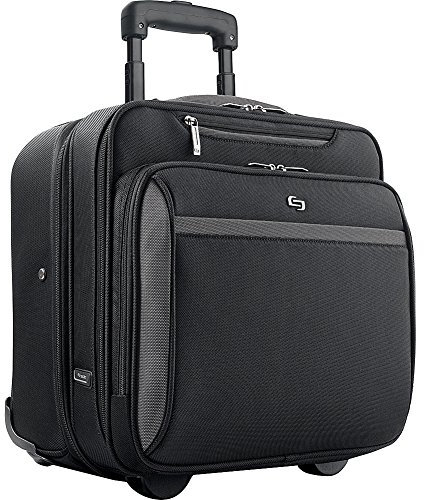 Solo Westside 16 Inch Rolling Laptop Overnighter Case, Black, 16 in., Cla902-4