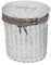 DVier Wäschekorb Weide weiß beige 45x34 H.54cm 11WOval-b