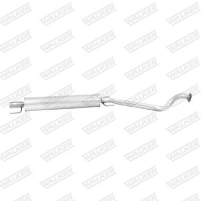 WALKER 72364 Mittelschalldämpfer Mitteltopf mitte 1640mm 7,520kg