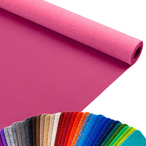 Primaflor - Ideen in Textil Hochzeits-Läufer Event-Teppich Meterware - Pink, 1,00m x 3,00m, Viele Farben, Rutschfester Gangläufer, Schwer Entflammbarer Hochzeits-Läufer, B1 Messeteppich