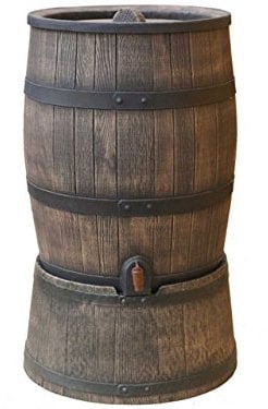 S-lon Récupérateur d'eau Brun Roto 120 litres | Complet avec Couvercle, Robinet et Socle!