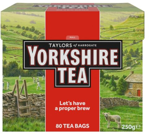 Taylors of Harrogate Yorkshire Teabags (Pack of 5, Total 400 Teabags)