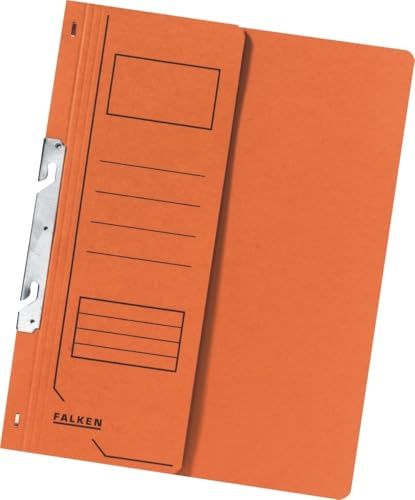 Falken 80000755 Einhakhefter 1/2 Deckel, orange