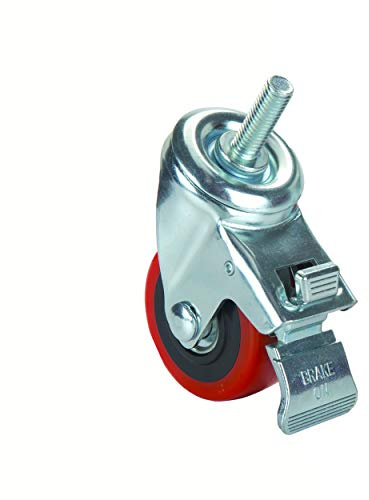 Woodriver 3 Caster Double Locking Swiveling with 1/2 Threaded Spindle
