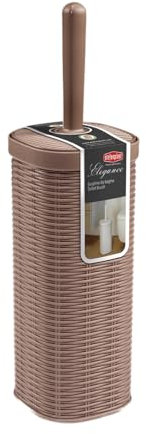 Stefanplast 2075915 Elegance Brosse de Toilettes Gris Tourterelle Plastique 12 x 12 x 40 cm