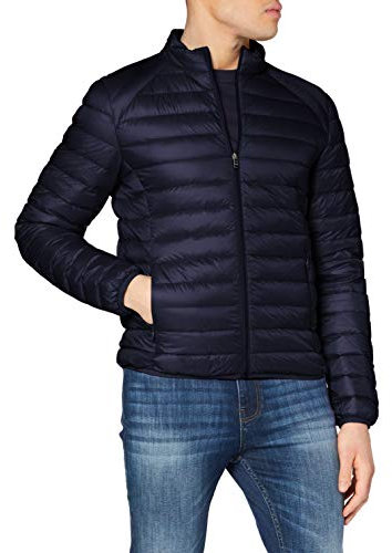 JOTT Doudoune Mat à Manches Longues, Marine, XL Homme