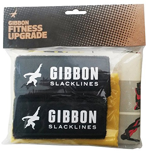 Gibbon Slacklines Fitness Upgrade inklusive Strechtband, 2 Handgriffe und einem Fitnessposter mit 16 Fitnessübungen/Trainingsplan
