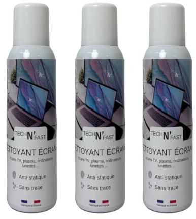 Nettoyant écrans plats et optiques