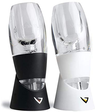 Vinturi Duo Lovers Aireador de Vino Instantaneo Doble, Plástico