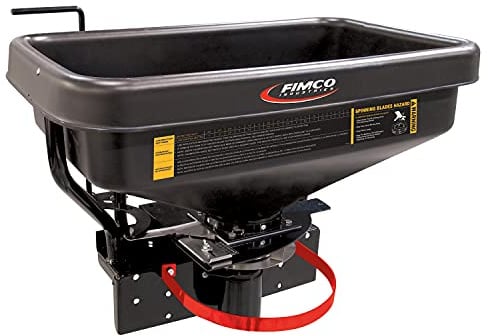 Fimco 5301845 ATV Dry Material Spreader for Distribution & Broadcast, 12V, Polymer Hopper, 145 lbs
