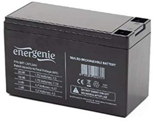 Gembird BAT-12V7.5AH Batterie de l'onduleur 12 V - Batteries de l'onduleur (Noir, 7500 mAh, 12 V, 1 pièce(s), 2,8 kg, 151 mm)