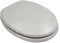 ADOB WC Sitz Klobrille Holzkern Farbe Manhattan Grau, extrem stabil, messing verchromte Scharniere, WC-Brille WC-Deckel, 85050
