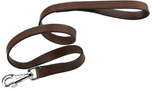 Ferplast 75141958 Hundeleine VIP G15/120, aus Leder, Breite: 1,5 cm, Länge: 120 cm, braun