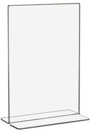 T-Ständer/Werbeaufsteller/Tischständer DIN A3 Hochformat aus Acrylglas - Zeigis®