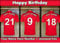Personalisierte Geburtstagskarte mit Liverpool Fußball-Ankleidezimmer, A5, personalisierbar