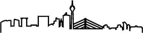 Samunshi® Düsseldorf Skyline Aufkleber Silhouette in 8 Größen und 25 Farben (30x6,8cm schwarz)
