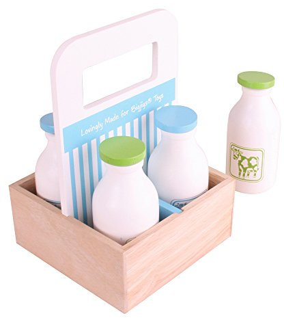 Bigjigs Toys Wooden Milkman Delivery