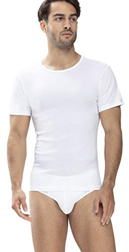 Mey Tagwäsche Serie Noblesse Herren Shirts 1/2 Arm Weiss L(6)