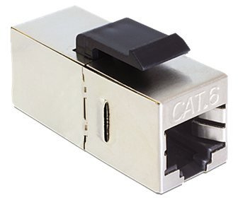 5er Pack Keystone Jack Module RJ45 Buchse > Buchse Cat.6