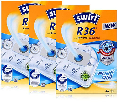 3 x Swirl R 36 MP Plus AirSpace Staubsaugerbeutel Staubbeutel Microvlies