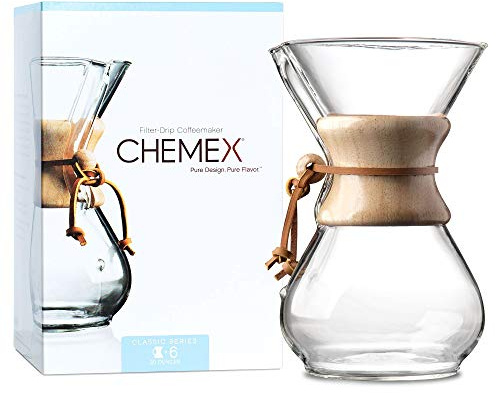 CHEMEX Classic Karaffe Filter-Kaffeebereiter für 6 Tassen
