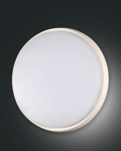 Fabas Luce OLLY LED Deckenleuchte, IP54, Aluminium, weiß, Ø 30cm