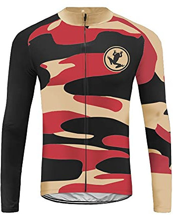 UGLY FROG Neue Winter Jersey Thermisches Fahrradtrikot Vlies Thermo Langarm Shirt Herren Breathable Radfahren Fahrrad Lange Hülsen Fahrrad Hemd Männer Langarm Fahrradbekleidung Radfahren