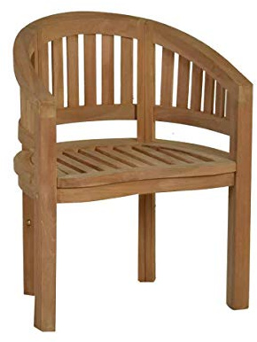MiaMöbel Gartenstuhl 67x85x54 cm Gartenmöbel Outdoor Modern Massivholz Teak Honig