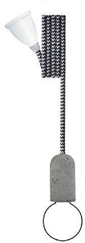 Nud Collection Pendelleuchte Base Beton Zebra Skin - schwarz-weiß