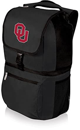 PICNIC TIME NCAA Oklahoma Sooners Zuma Backpack Cooler - Soft Cooler Backpack - Lunch Cooler, (Black)