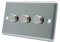 AET CSC3GDIM40 Satin Chrome Classical 400W-10 Amp Triple 3 Gang 2 Way 400W Light Dimmer Switch, 400 W, 240 V