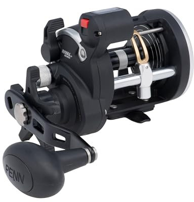 PENN Rival Level Wind Rollen, 20| Right |5.1:1 |540g, Schwarz/Silber