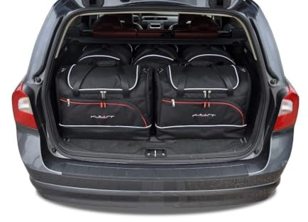 KJUST Dedizierte Kofferraumtaschen 5 stk kompatibel mit VOLVO V70 III (135) 2007-2016