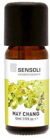 SENSOLI May Chang Essential Oil 10ml – 100% Pure Litsea Cubeba – Aromatherapy Oil for Diffusers, Massage & DIY Blends
