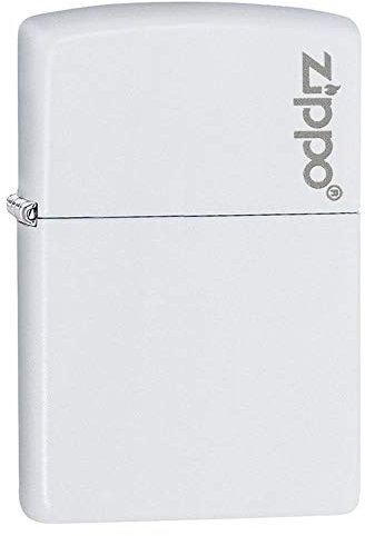 Zippo Feuerzeug 60001270 Log Benzinfeuerzeug, Messing, White Matte, 214ZL