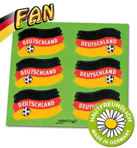 FASCHING 31516 Fan-Hautaufkleber Deutschland Tattoo NEU/OVP