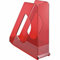 Esselte 10 x Stehsammler Europost A4 Polystyrol rot transparent