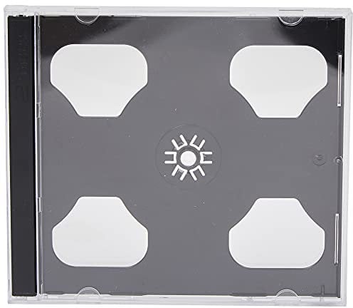 25 x Dragon Trading Double Disc Cases With Black Tray To Hold 2 CD DVD Blu Ray Discs. Double Black Jewel Cases.Professional Quality To Store All Formats Of Discs. Hold Two Discs