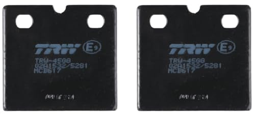 TRW MCB617 Brake Pad Set Disc Brake Organic Allround Compatible for BMW Motorcycles R80 1976-1998 Front Axle and Other Vehicles